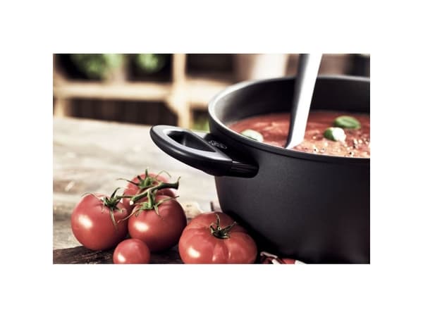 BALLARINI 75002-920-0, Rund, Svart, Gjuten aluminium, Svart, gas, Induktion, Glas