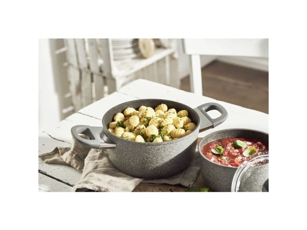 BALLARINI 75002-939-0, 3 l, Rund, Grå, Aluminium, Grå, Mykt grep