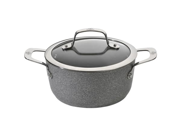 BALLARINI 75002-829-0, 4,7 l, Rund, Grå, Gjuten aluminium, Titan, Rostfritt stål