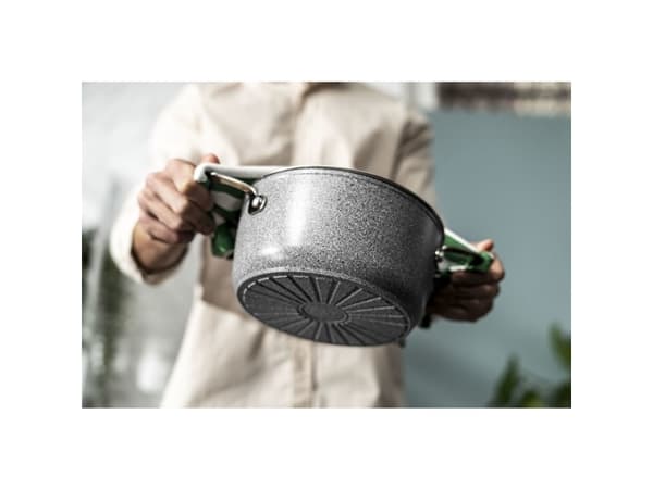BALLARINI 75002-828-0, 1,4 l, Rund, Grå, Aluminium, Titan, Rustfritt stål