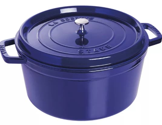 Staub Cocotte, Single pan, Blå, Støpejern, 8,35 l, 1 stykker, 30 cm