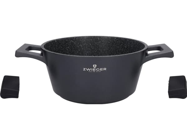 Zwieger Musta kiviruukku kannella 20 cm
