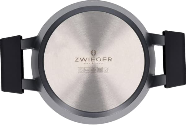 Zwieger Musta kiviruukku kannella 20 cm