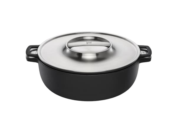 Fiskars Norden Grill Chef gjutjärnsgrillpanna i gjutjärn, 6,5 L