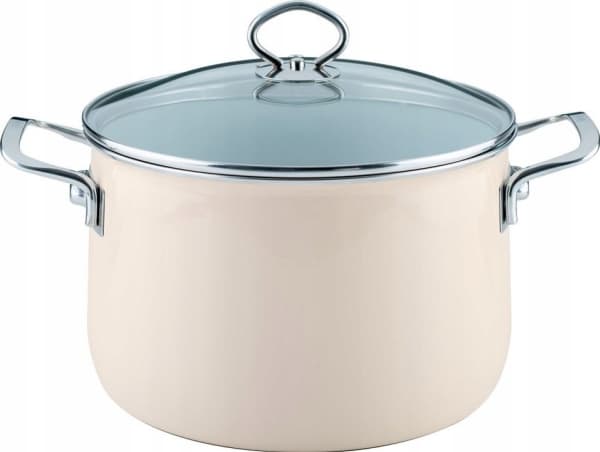 Riess RIESS - Hög kruka med lock 6,5l 24cm Avorio