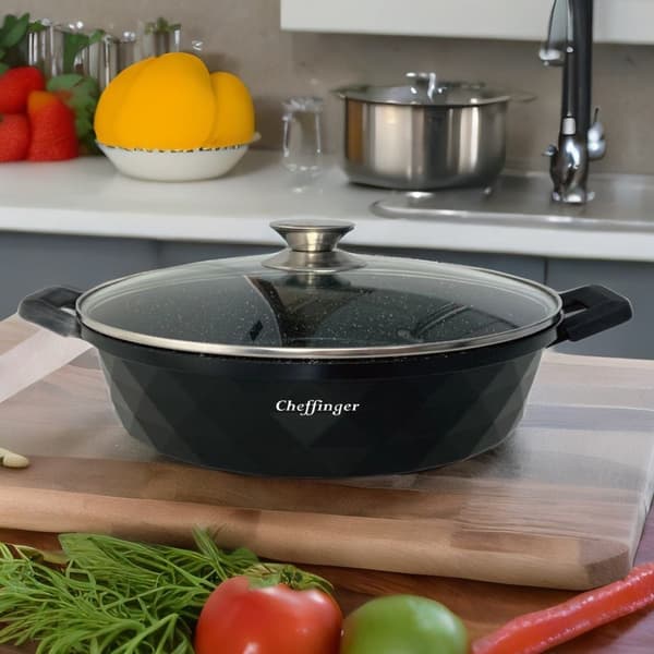 Serveringspande 28 cm - Aluminium