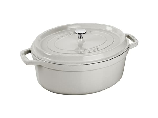 Staub oval støpejernsgryte, 3,2 ltr, trøffel