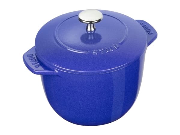 Staub 3 ltr hög rund kruka, blå