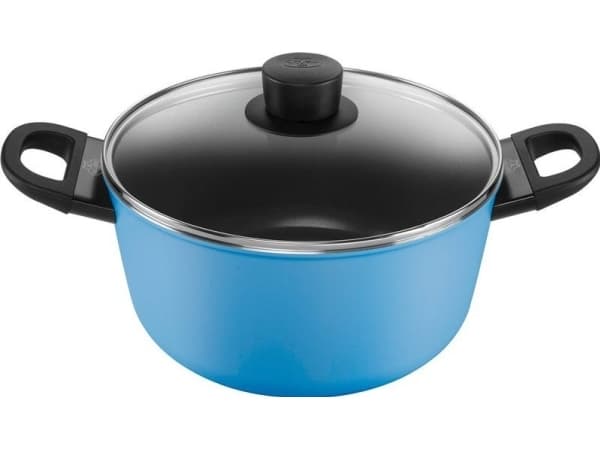 2H pot with lid 24 cm blue