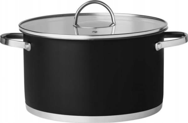 Maku Kitchen Life Maku gryte 24cm 5,3l rustfritt stål. med lokk, sort