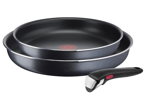 Tefal Ingenio L1589132, Paistinpannusetti, Musta, Alumiini, Titaani, Musta, Lämpöpiste