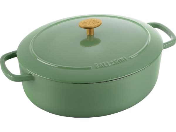 Ballarini Bellamonte Oval støpejernsgryte - 4,5 ltr, Grønn