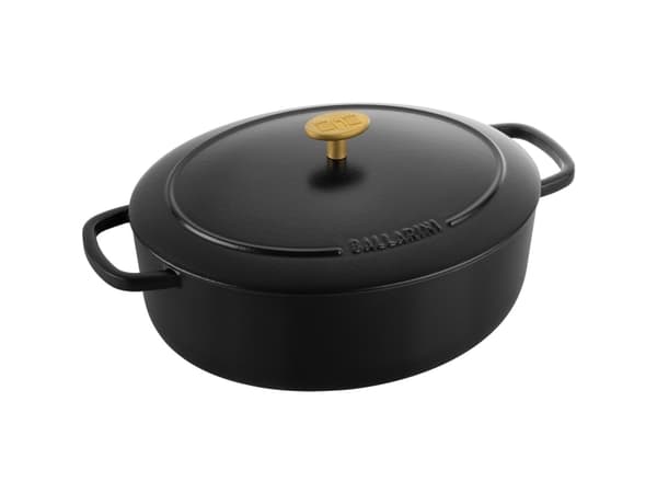 Ballarini Bellamonte Oval gjutjärnsgryta - 4,5 ltr, svart