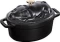 Miniatyrbild 2 av 2: Staub oval cast iron pot suckling pig - 1 ltr, Black