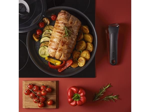 Tefal L76304, Allmän matlagning, Svart, Gjuten aluminium, Titan, Thermo-Spot, Löstagbar