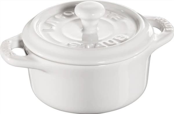 STAUB GAVSPRÄCK Mini cocotte rund 200 ml, vit