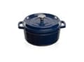 Pikkukuva 3 / 3: Cast iron pot Grand Feu, minimalist design "Casserole" with lid, 4.7l, dark blue color.