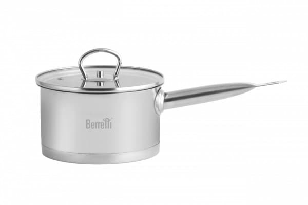 Berretti BERRETTI - Kjele i rustfritt stål + lokk - Gemini - 18 cm - 2,5 L