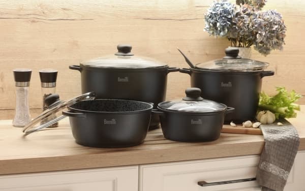 Berretti BERRETTI - GRANITT Stekegryte - induksjonsgassovn - 28 cm - 6,5 L - BR-2141