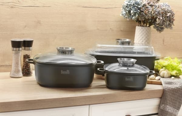 Berretti BERRETTI - GRANITT Stekegryte - induksjonsgassovn - 28 cm - 6,5 L - BR-2141