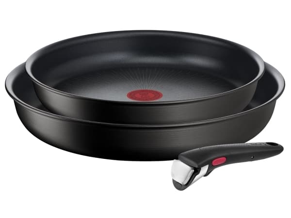 Tefal Ingenio Unlimited L76389, Stekesett, Sort, Aluminium, Titan, Sort, Thermosignal