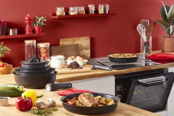 Tefal Ingenio L7633032, 2,825 L, Pyöreä, Musta, Alumiini, Titaani, 3 henkilö(t)