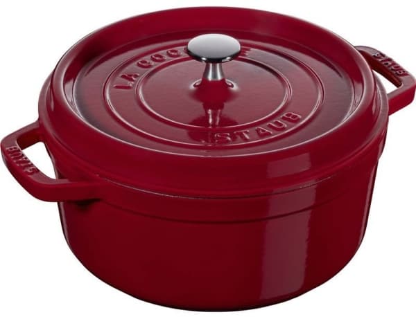 STAUB LA COCOTTE Rund gjutjärnsgryta 3,85 ltr, bordeaux