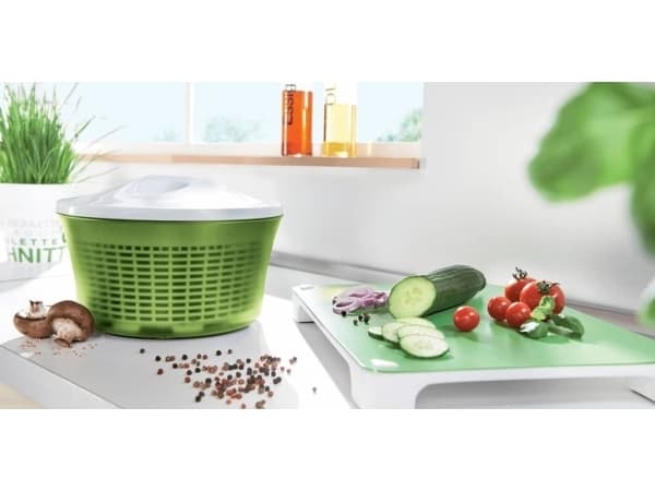 Leifheit Salad Spinner Signature, Svart, Vit, 1 styck