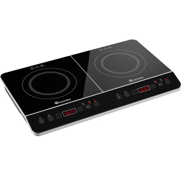 Induktionskogeplade dobbelt 3400 W - sort