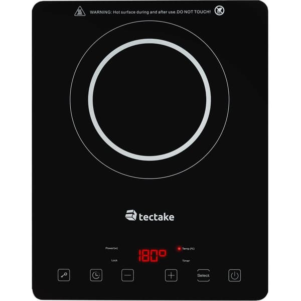 Induktionskogeplade enkelt 2000 W - sort