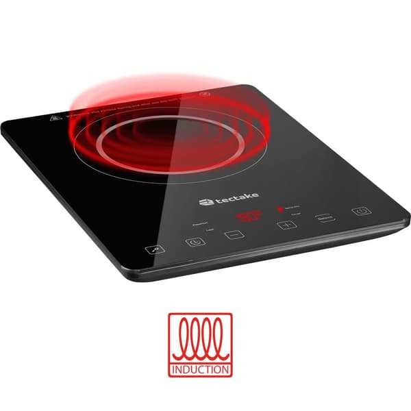 Induktionskogeplade enkelt 2000 W - sort