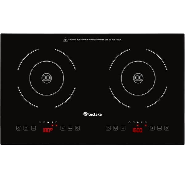 Induktionshäll dubbel 3500 W - svart