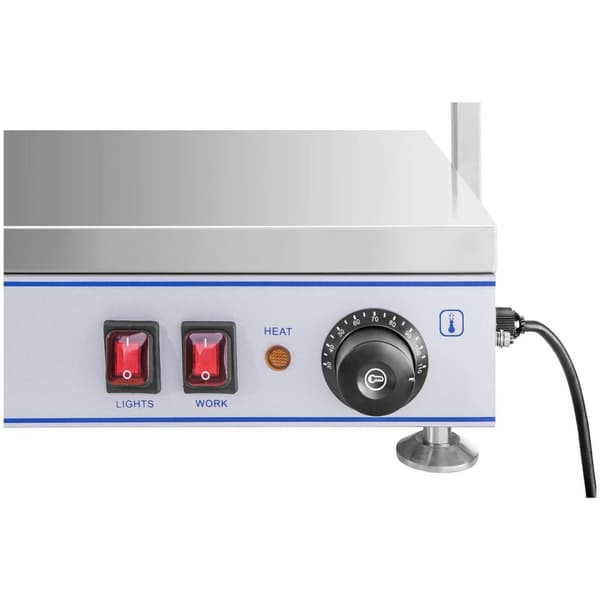 Royal Catering Värmeplatta med 4 halogenlampor - 2000 W - rostfritt stål