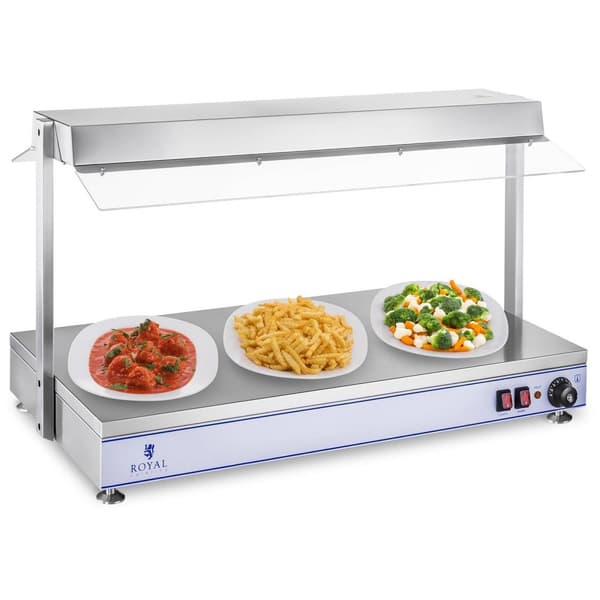Royal Catering Värmeplatta med 3 halogenlampor - 1550 W