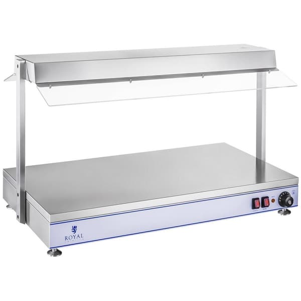 Royal Catering Värmeplatta med 3 halogenlampor - 1550 W