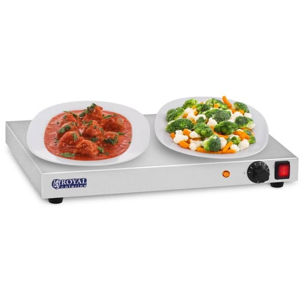 Royal Catering Värmeplatta - 250 W - rostfritt stål - 50 cm