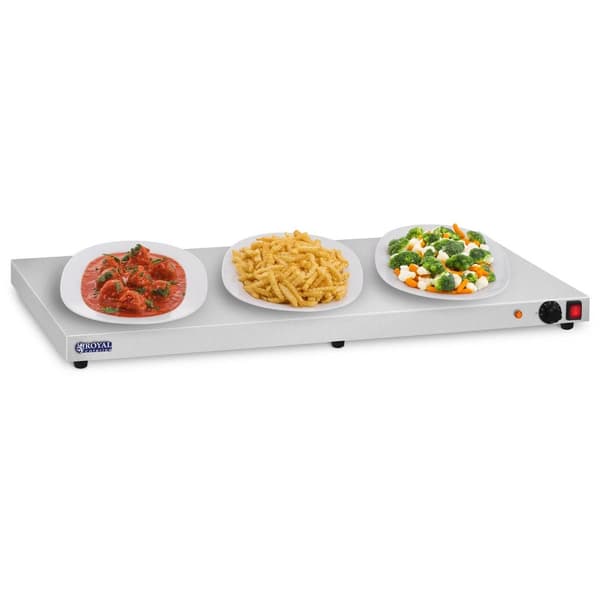 Royal Catering Värmeplatta - 600 W - rostfritt stål - 100 cm