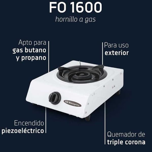 Orbegozo Gasspis Fo 1600 Silver