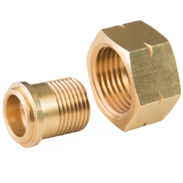 Pienentävä kaasupullon sovitin 21,8 mm L - 3/8" L