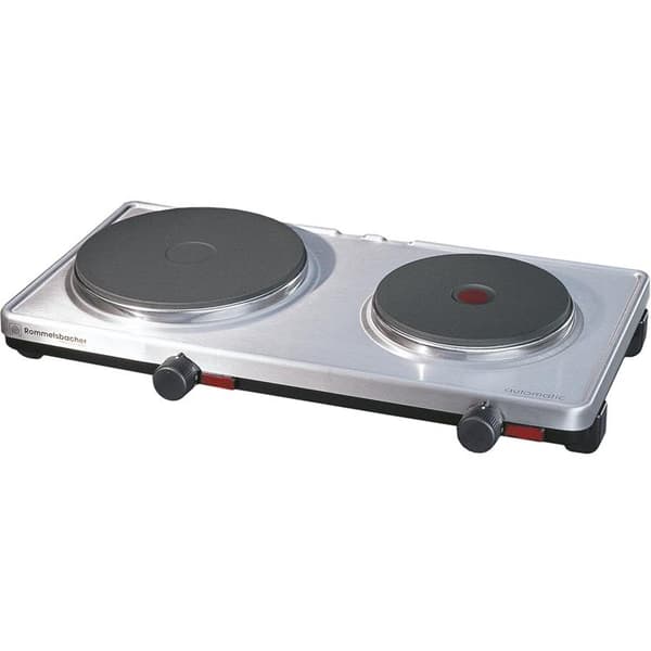 Rommelsbacher Kokplatta Highlight CT 2203/TC Touch Controll dubbla Zoner Svart, Rostfritt stål