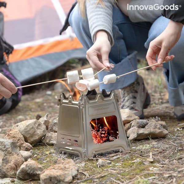 InnovaGoods Flamet Steel hopfällbar campingspis