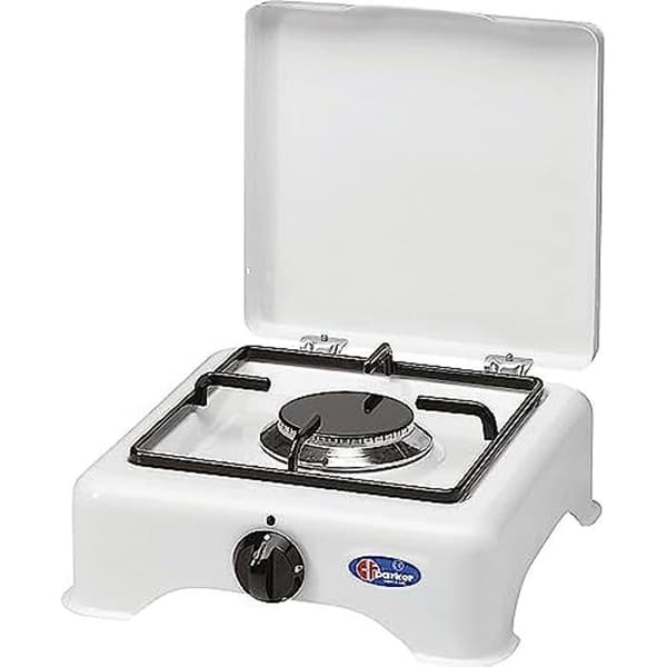 Gasspis - PARKER - Modell 5321 CBGP - Vit - Matlagning utomhus eller camping
