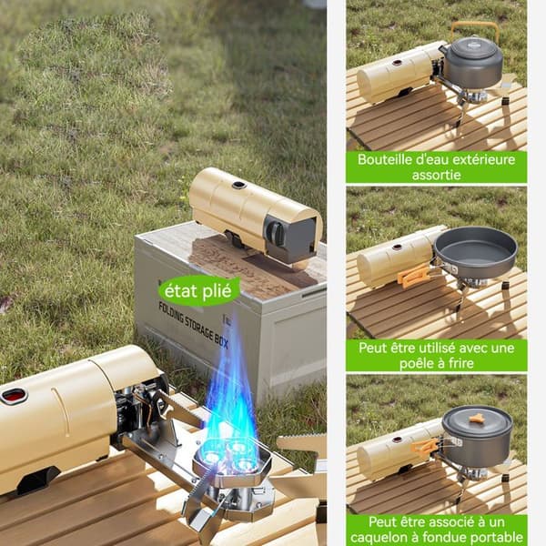 Gasspis INN® 2600W 25x11cm gasspis camping gasspis hem utomhus camping gasolkök camping bärbarhet