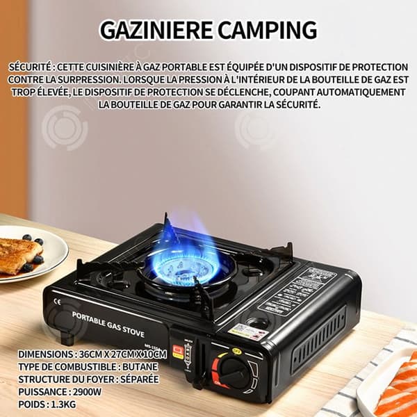 INN Gasspis 36cm x 27cm x 10cm gasspis camping gasspis hem utomhus gas camping gasiniere camping portabilitet