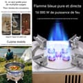 Miniatyrbild 3 av 4: Gas stove INN® 8100w 5-burner portable for camping camping stove with varied cooking possibilities for camping fishing trips