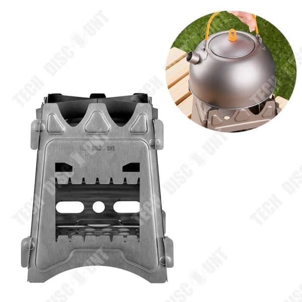 TD® Picknickspann 136*136*160mm Rostskyddad och praktisk Utformad för utomhuspicknick Titan vedspis
