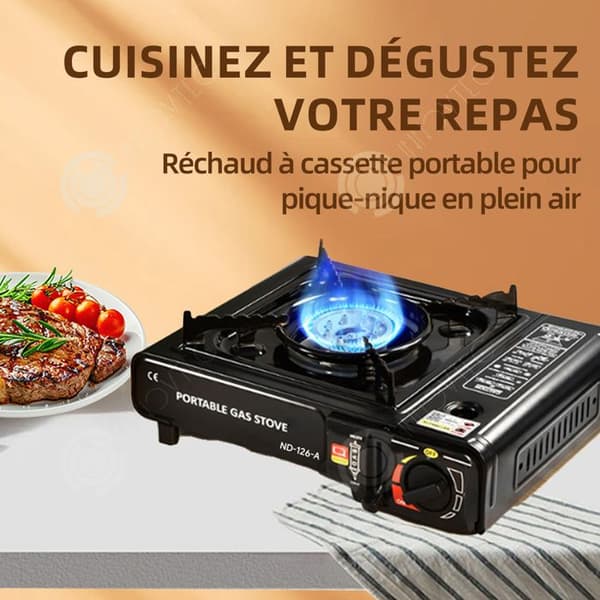 INN Gasspis 2900W Bärbar Gasspis för Camping Camping Spis för utomhusmatlagning BBQ Gaziniere Gas