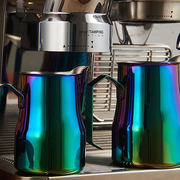 INF 304 Rostfritt Stål Kaffe Mjölkskumningskanna 350ml Flerfärgad