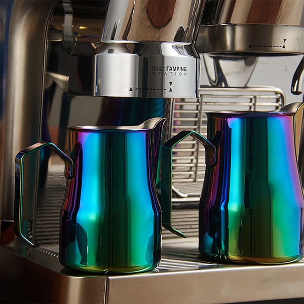 INF 304 Rostfritt Stål Kaffe Mjölkskumningskanna 350ml Flerfärgad