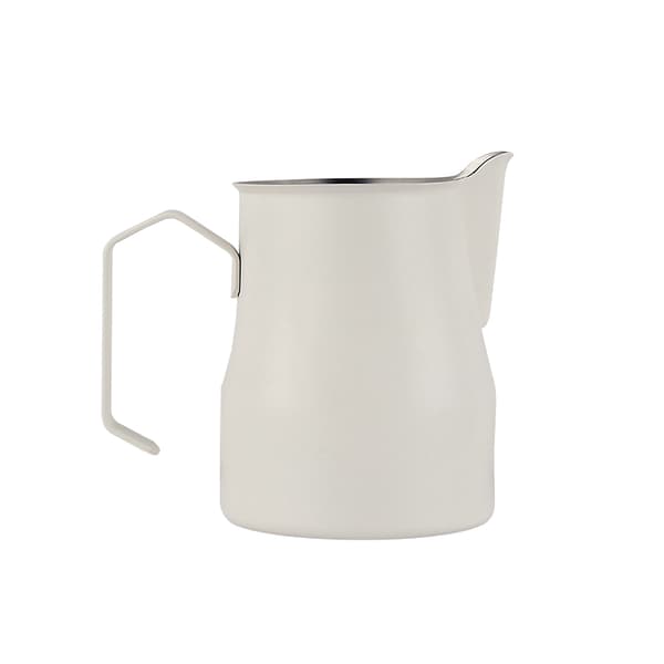 INF 304 Rostfritt Stål Kaffe Mjölkskumningskanna 350ml Vit